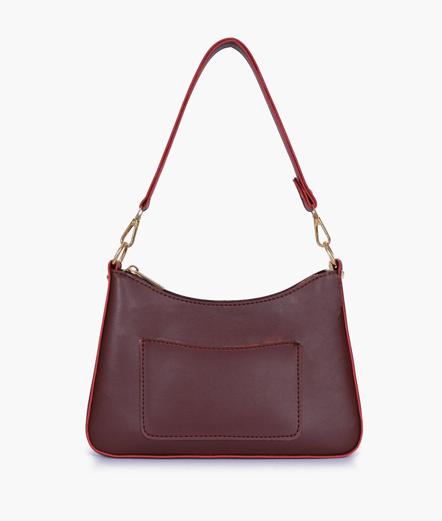 Burgundy hobo evening bag