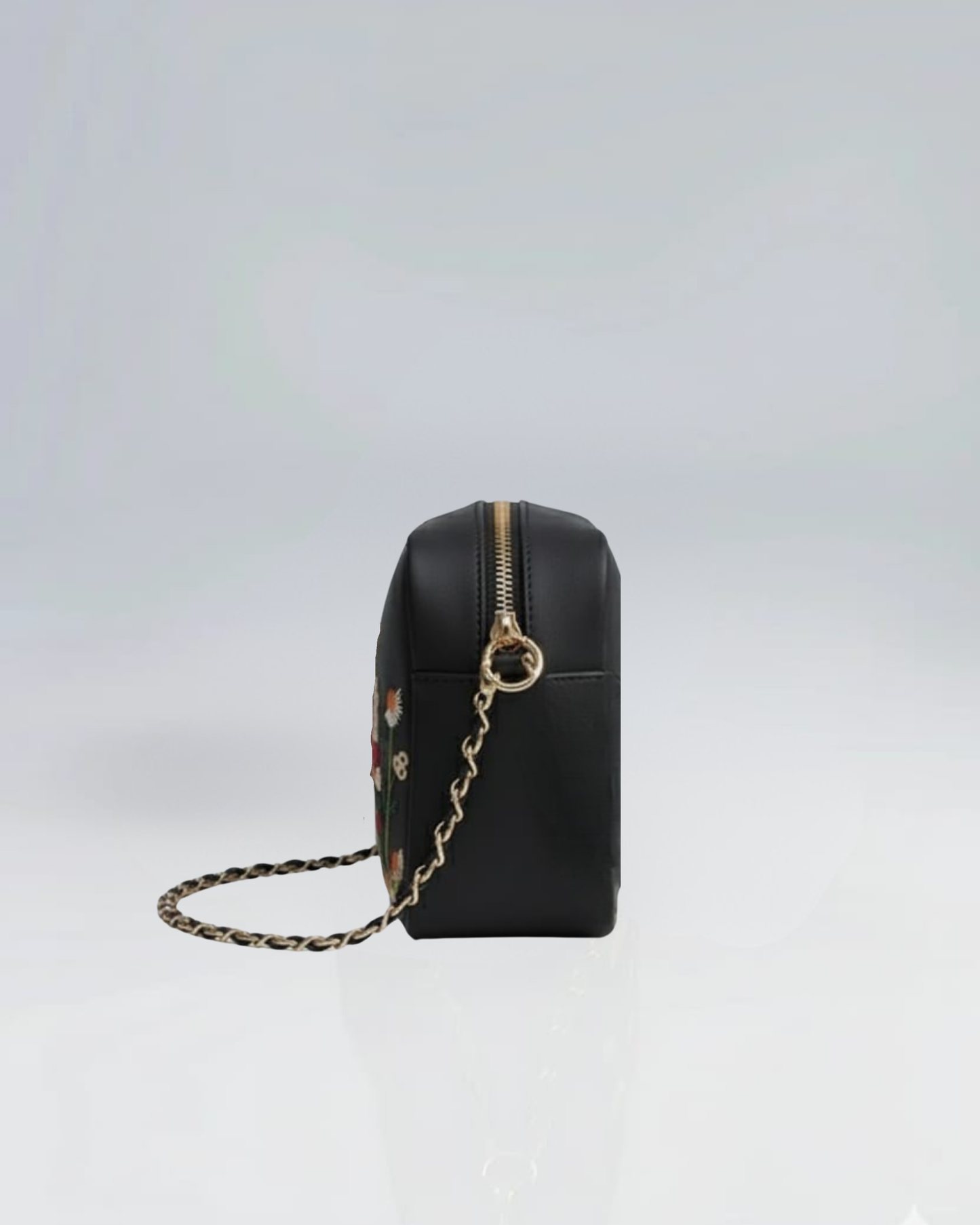 Black Bloom Crossbody Bag