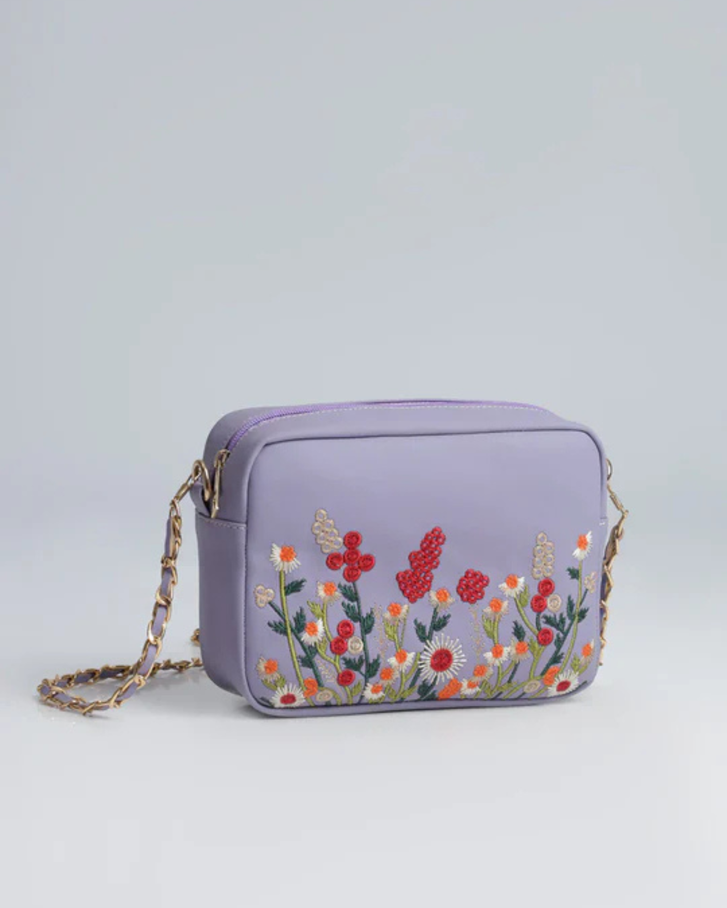 purple Bloom Crossbody Bag
