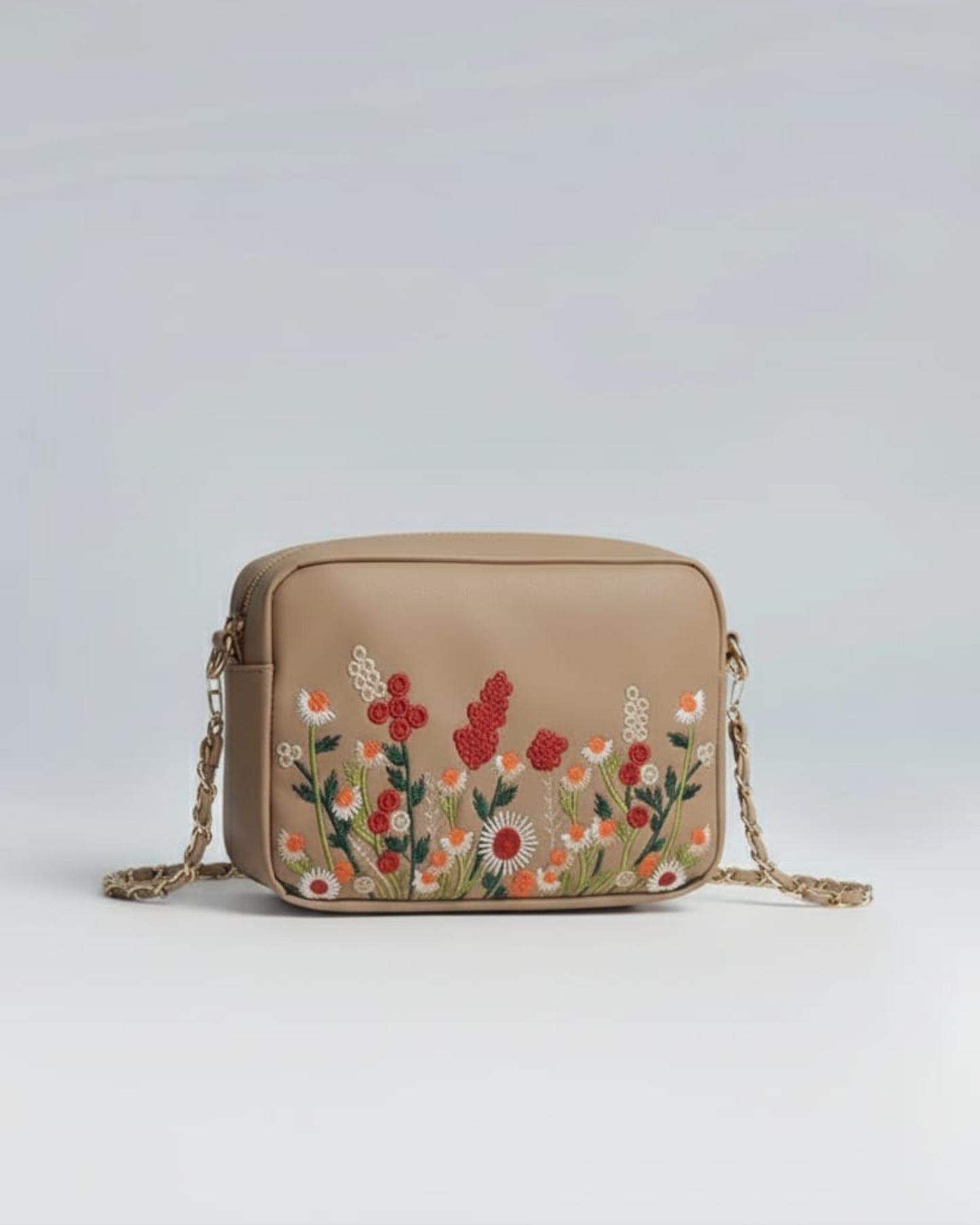 Coffee Bloom Crossbody Bag