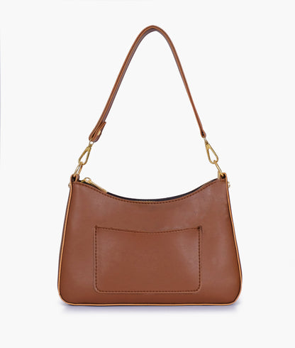 Brown hobo evening bag